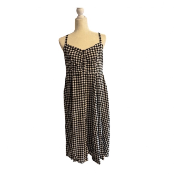 Torrid Black and White Gingham Dress - Picture 1 of 6